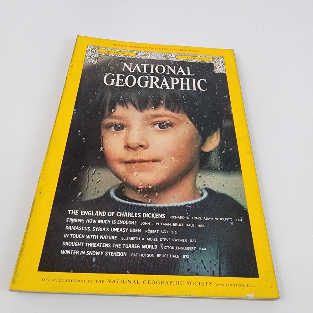 National Geographic Magazine April 1974 No Insert